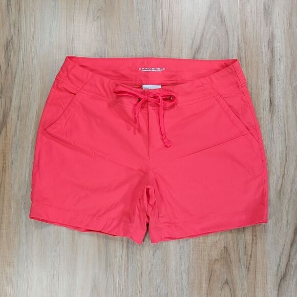 ☔️🔸️Columbia Red Omni-Shield Repellancy Shorts Size 6 - Picture 3 of 11